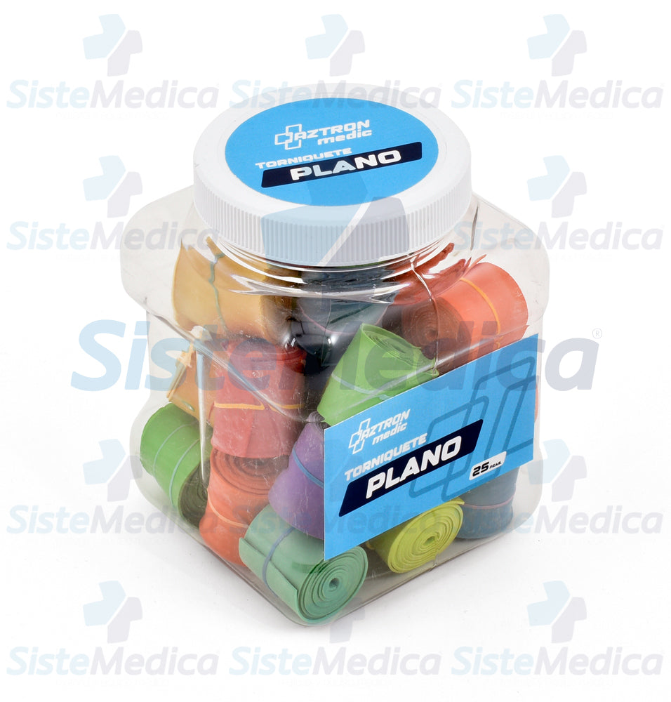 Torniquete plano de látex