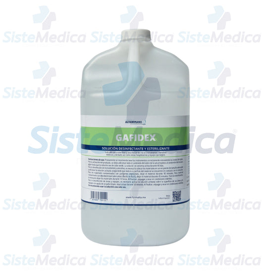 Solución desinfectante y esterilizante Gafidex