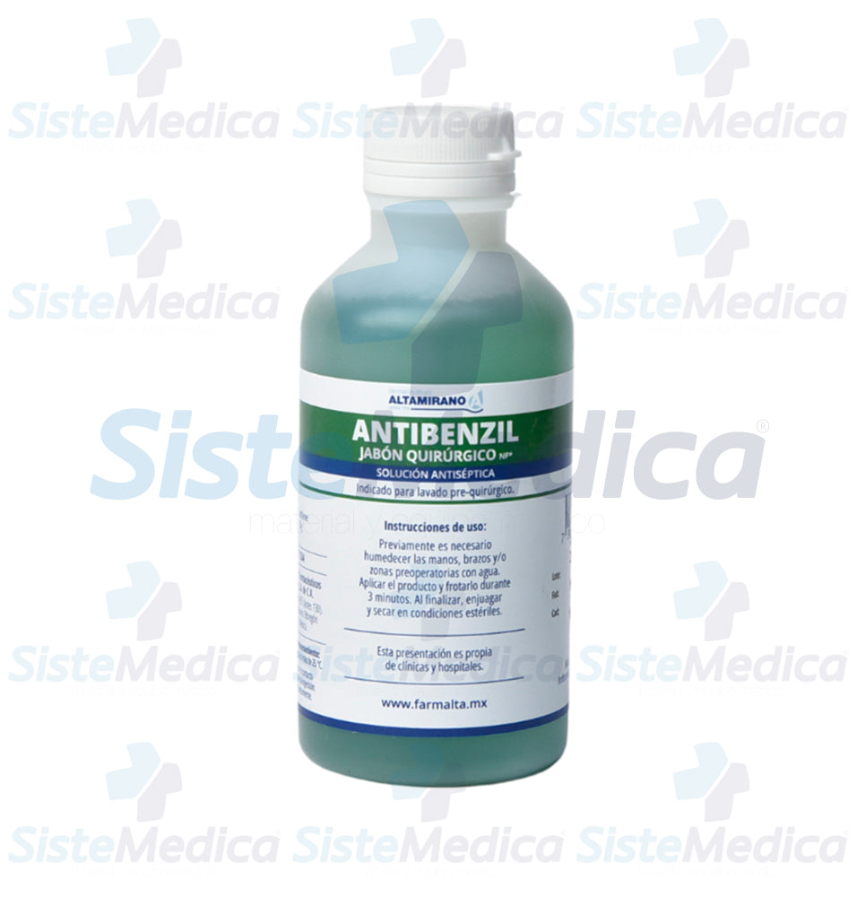 Antibenzil jabón quirúrgico NF