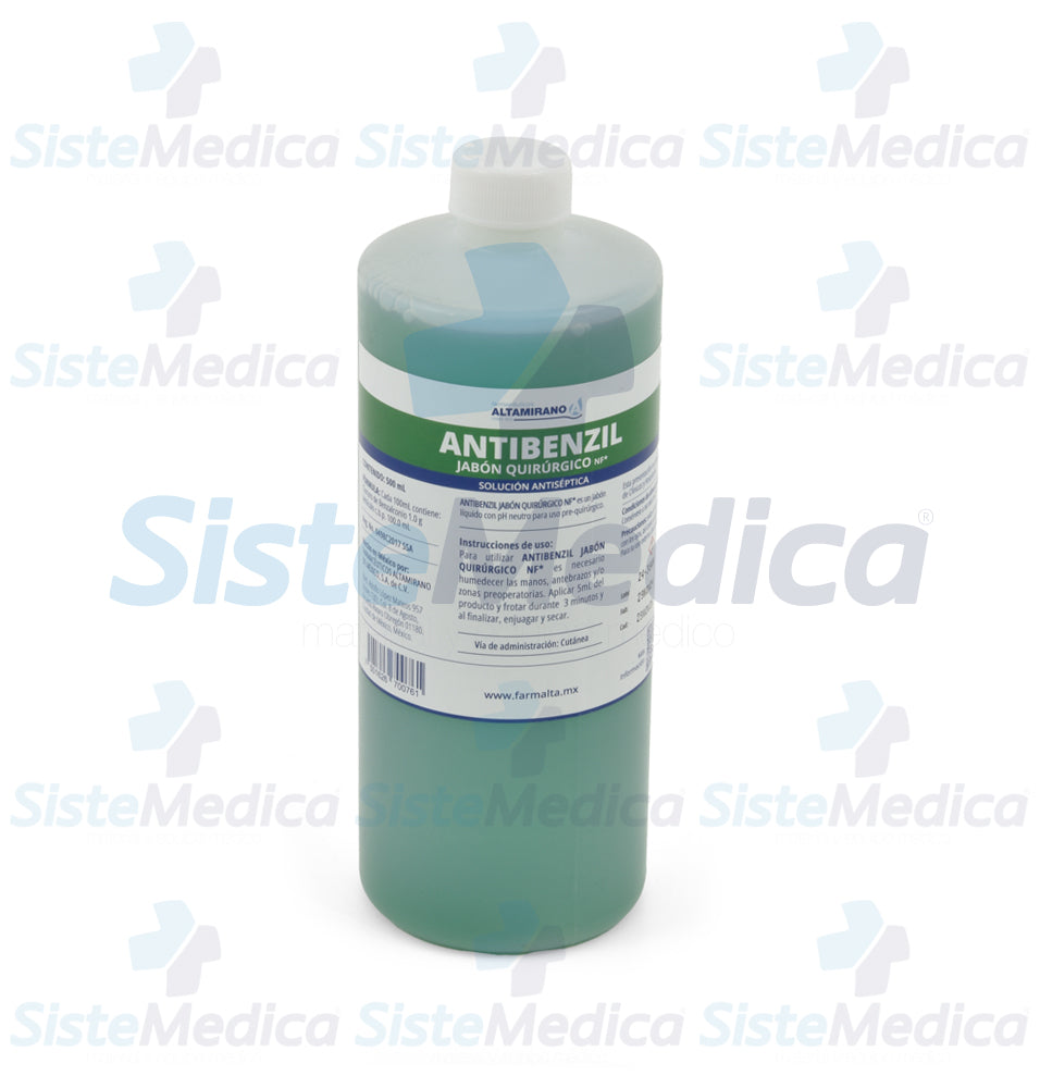 Antibenzil jabón quirúrgico NF