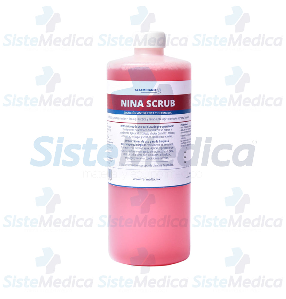 Solución antiséptica y germicida Nina Scrub