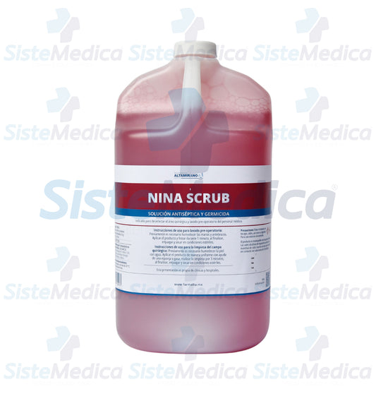 Solución antiséptica y germicida Nina Scrub
