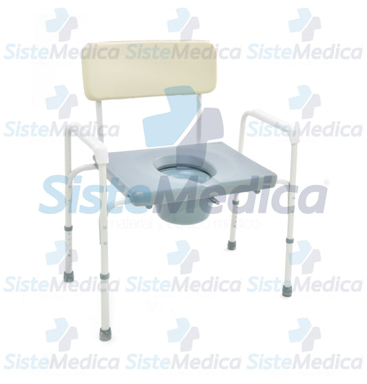 Silla comodo bariátrica acojinada