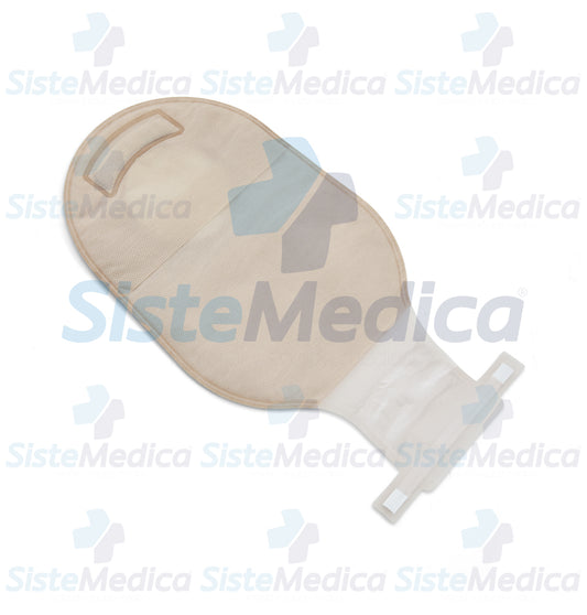 Bolsa para colostomía drenable con aro de ensamble 60 mm y pinza de cierre