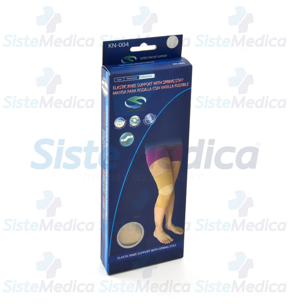 Manga rodillera con varilla flexible