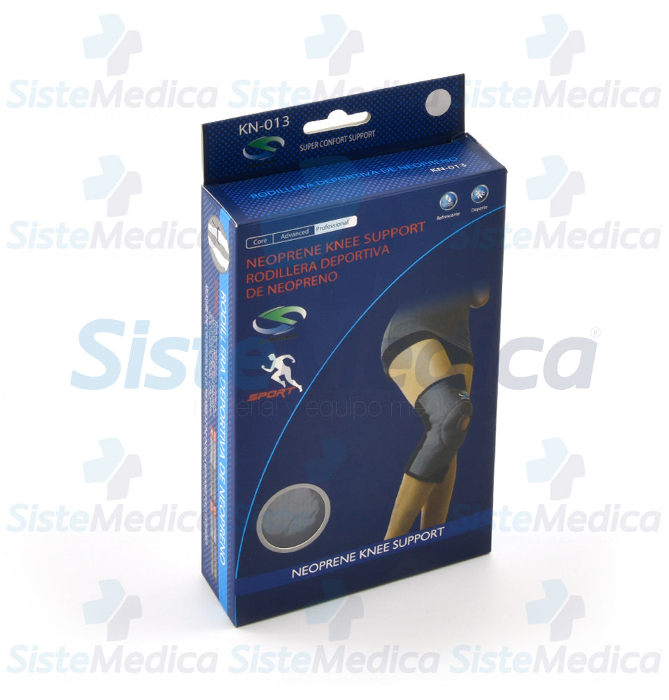 Rodillera deportiva de neopreno con céntrate para rotula