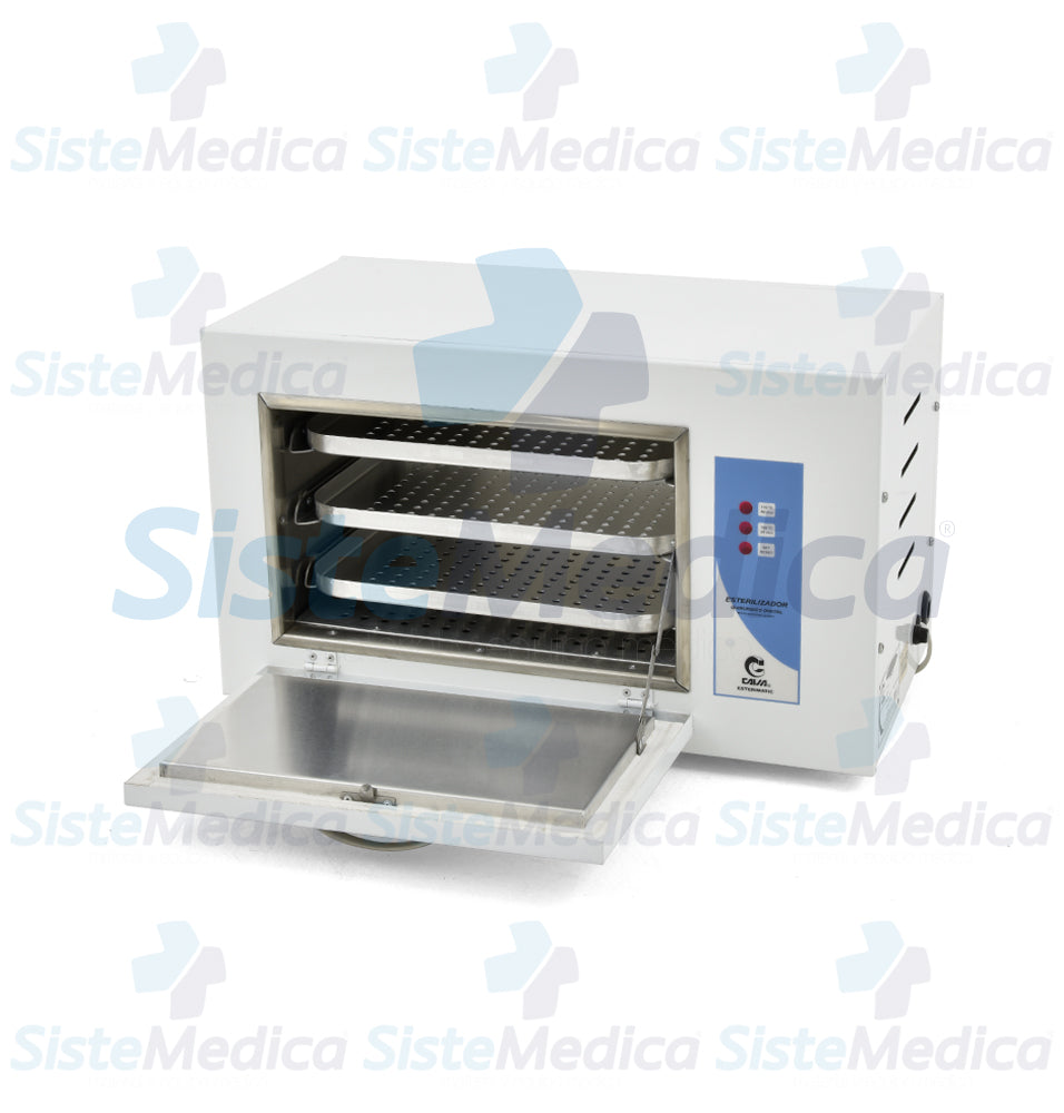 Esterilizador de calor en seco digital con capacidad de 15 Lts.