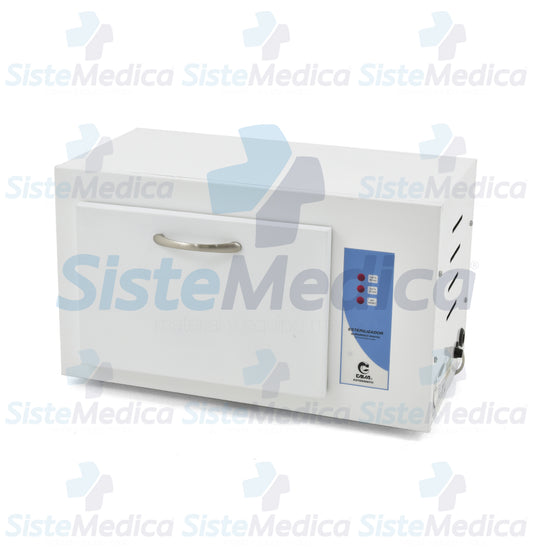 Esterilizador de calor en seco digital con capacidad de 15 Lts.