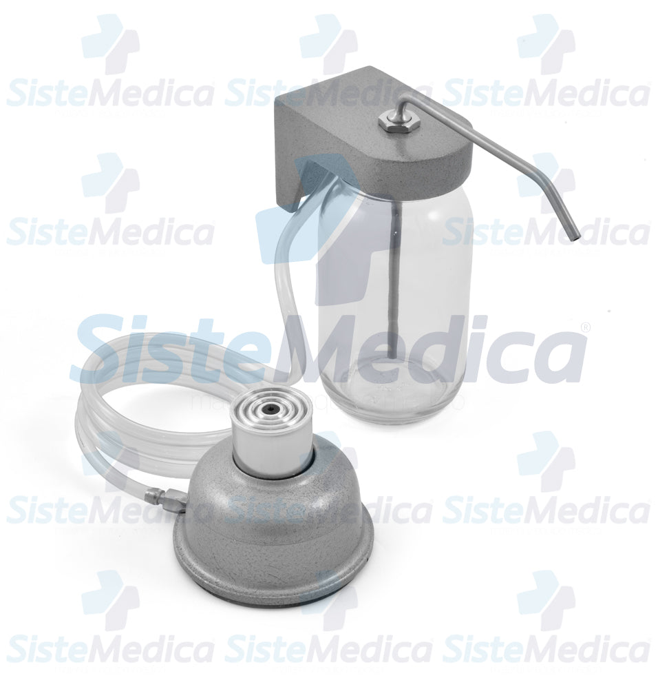 Jabonera de pared con pedal neumático capacidad 1 lt