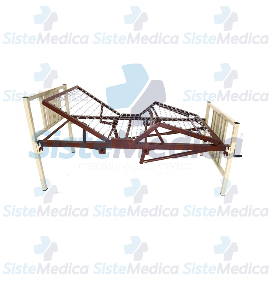 Cama para hospital 5 posiciones 2 manivelas