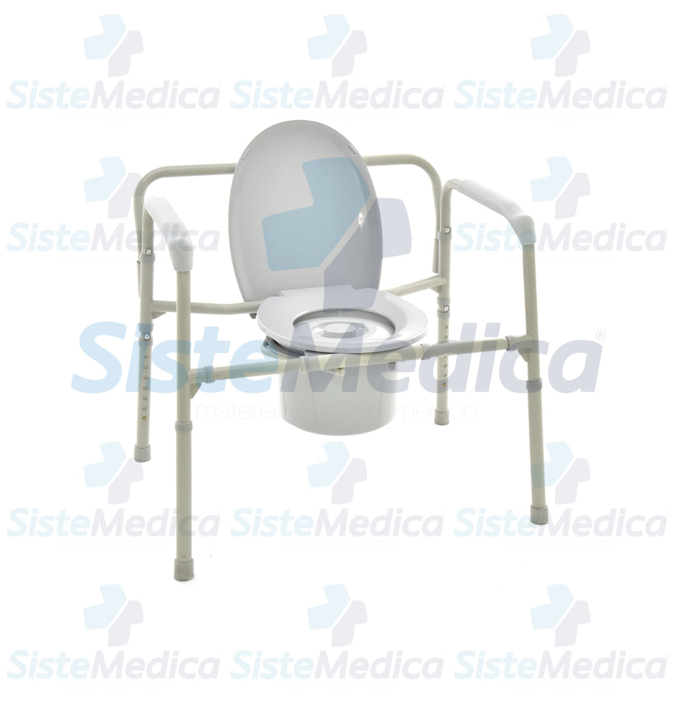 Silla cómodo bariátrica 3 en 1 plegable capacidad de 295 Kg