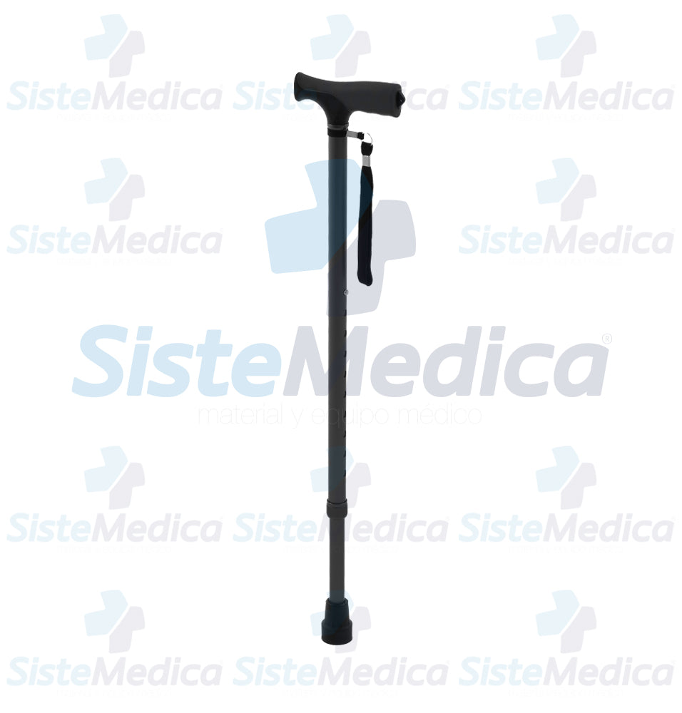 Baton de aluminio con mango tipo francés de TPR suave altura ajustable 72 - 94 cm