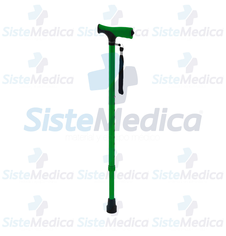 Baton de aluminio con mango tipo francés de TPR suave altura ajustable 72 - 94 cm