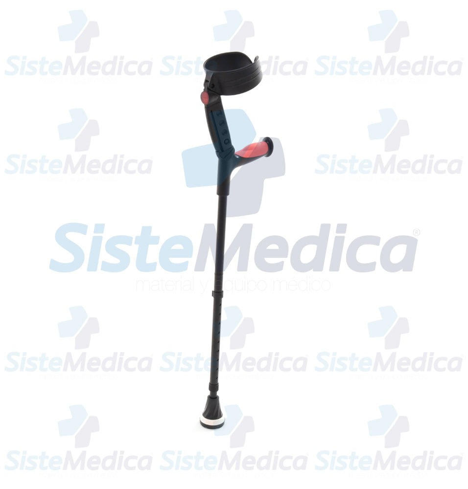 Bastón canadiense plegable 1 pieza ajustable a 10 niveles (94-118 cm)