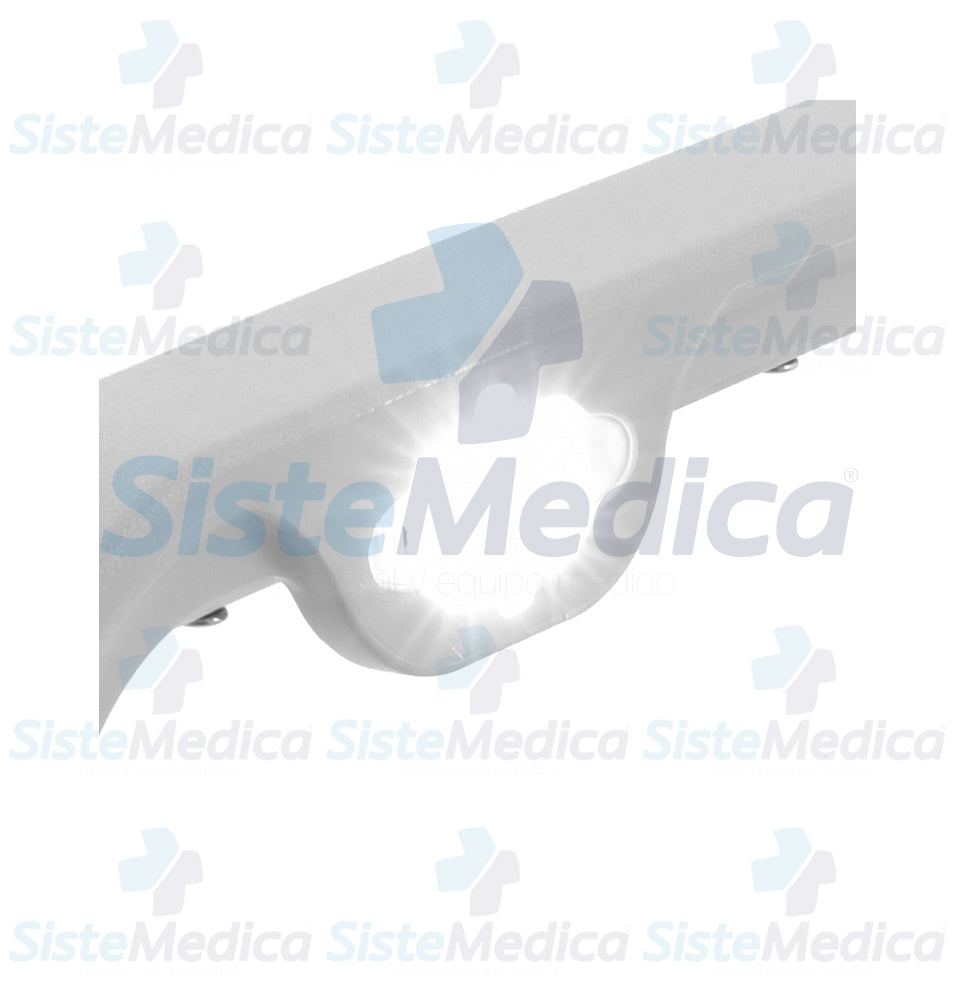 Chasis de seguridad bariátrico para WC con luz