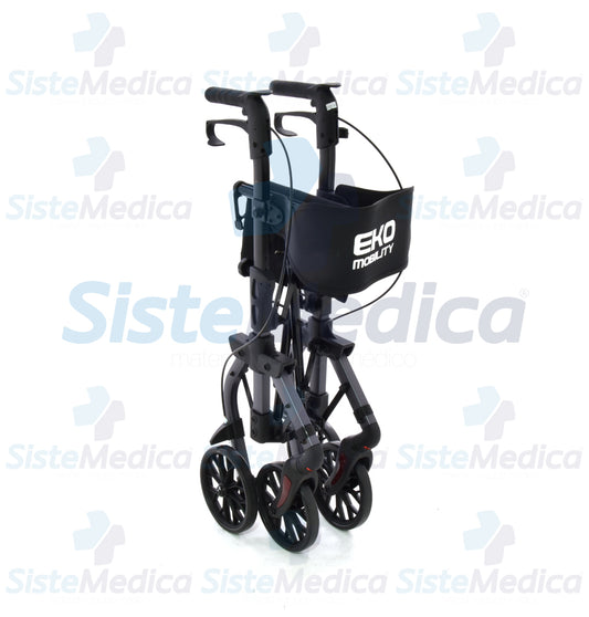 Andadera rollator de aluminio plegable
