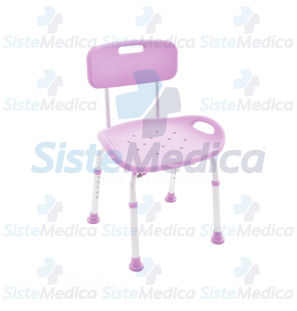Silla para ducha con respaldo