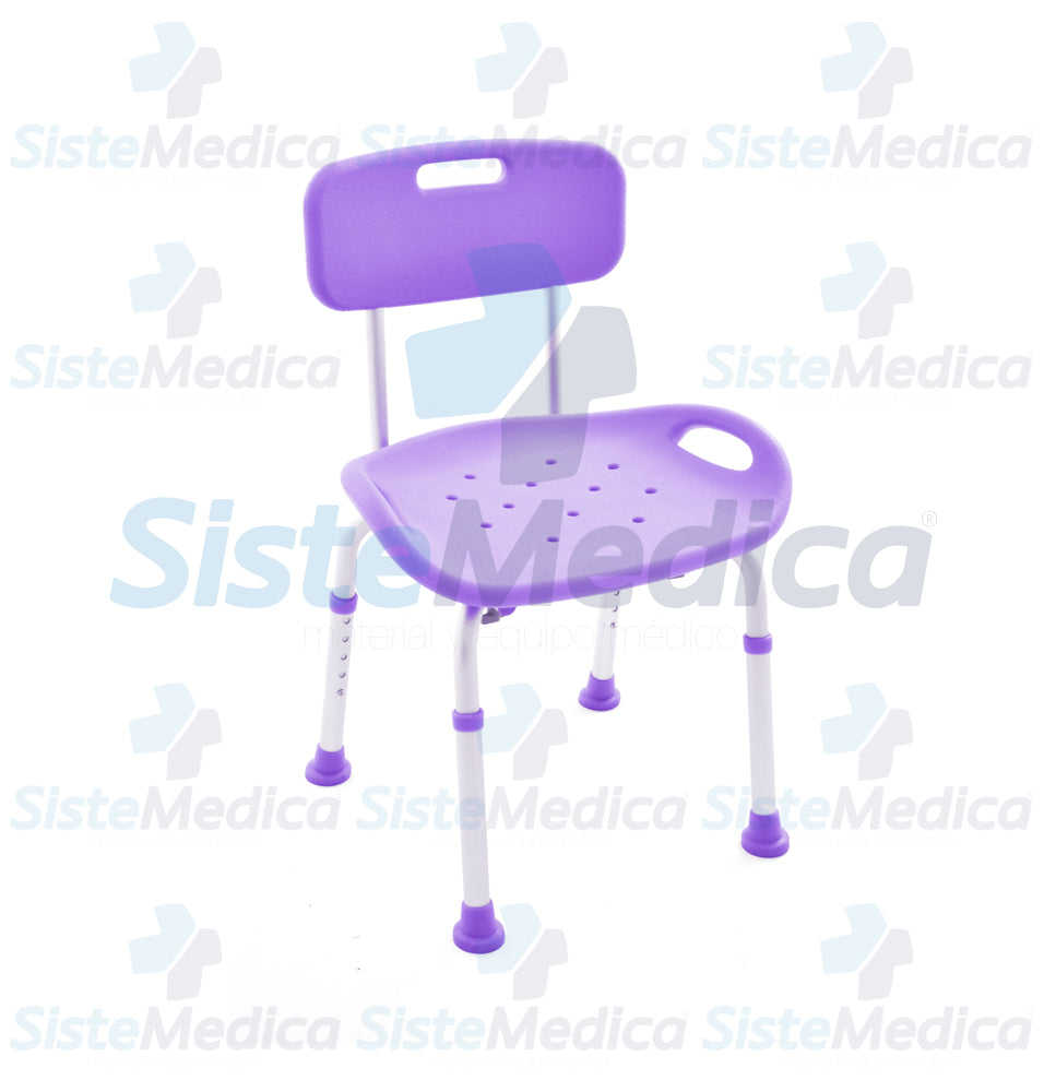 Silla para ducha con respaldo