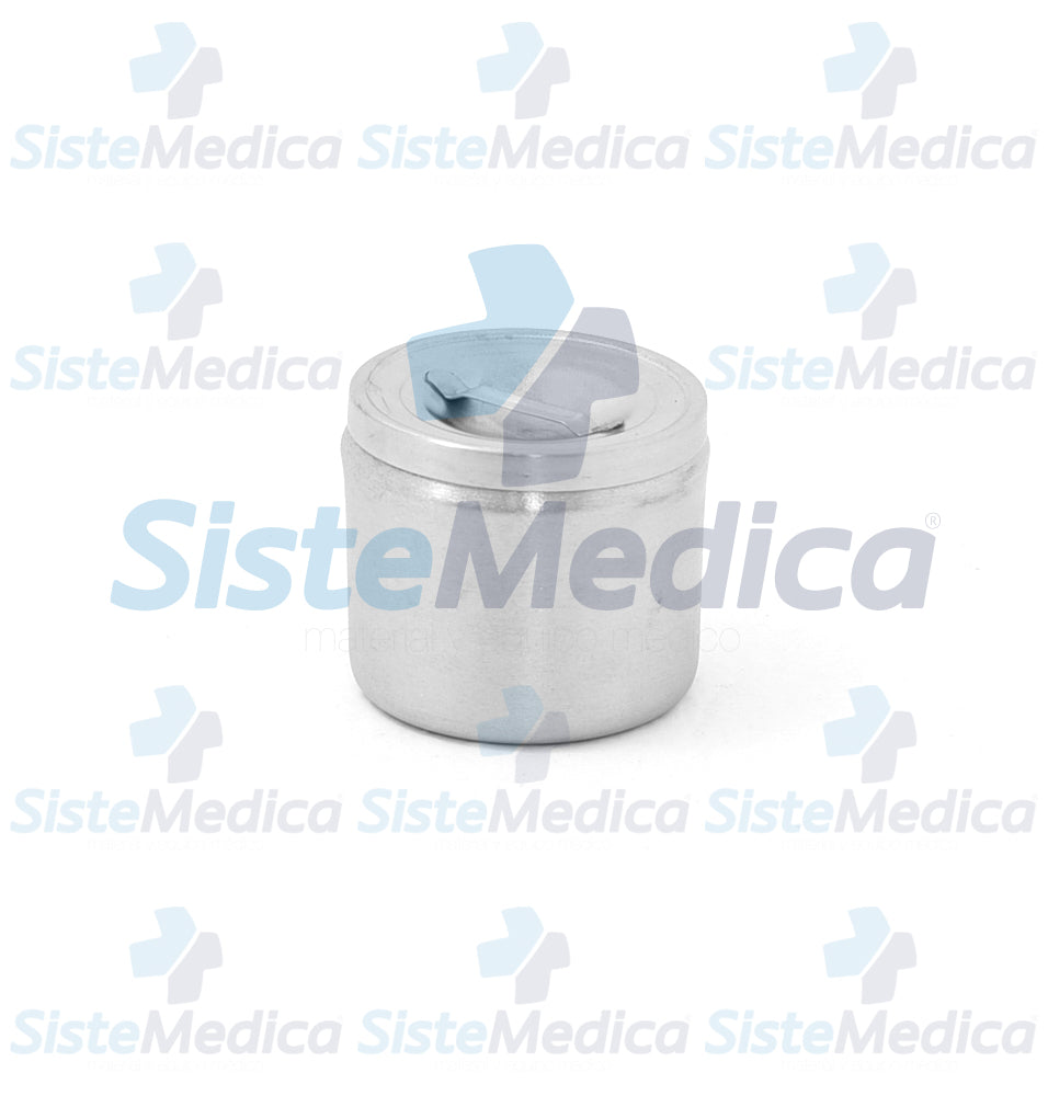 Recipiente algodonero de acero inoxidable 0.470 lts. / 1/2 qt.