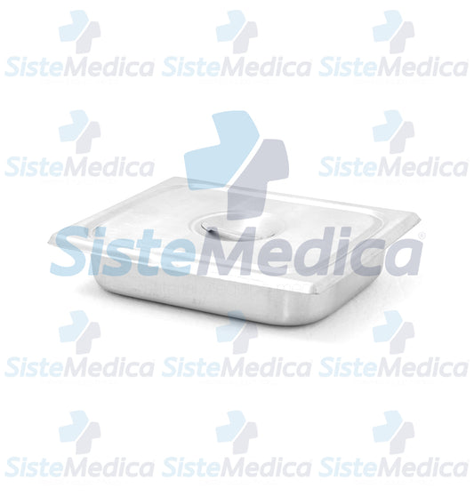 Charola para esterilización con tapa 5.3 x 27.5 x 20.8 cm