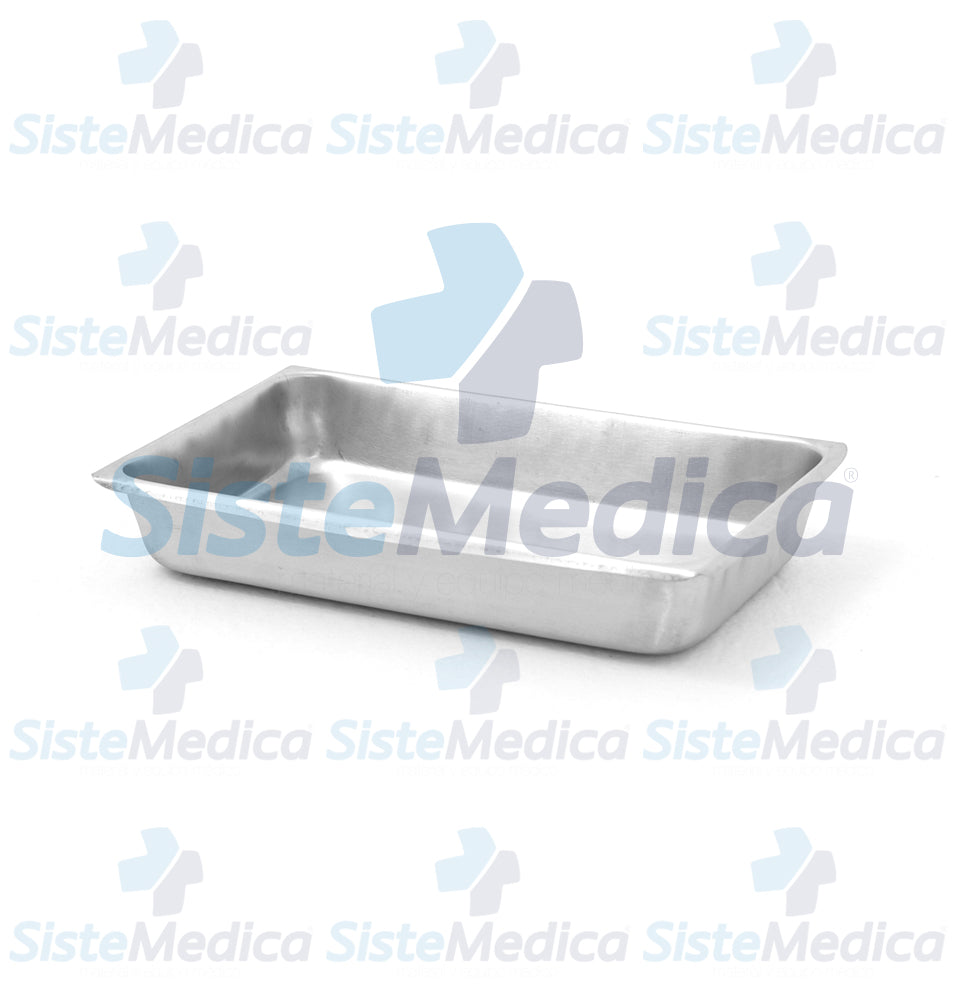 Charola para esterilización sin tapa 5.0 x 31.2 x 19.5 cm