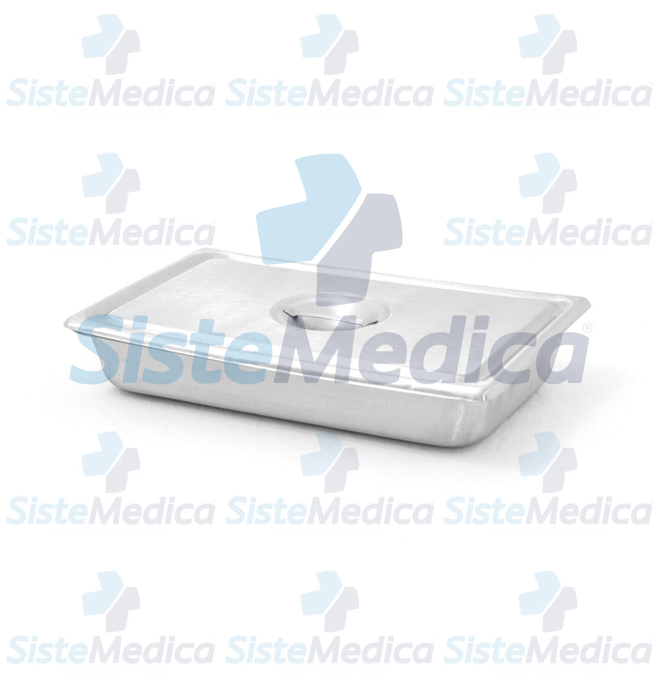 Charola para esterilización con tapa 5.0 x 31.2 x 19.5 cm