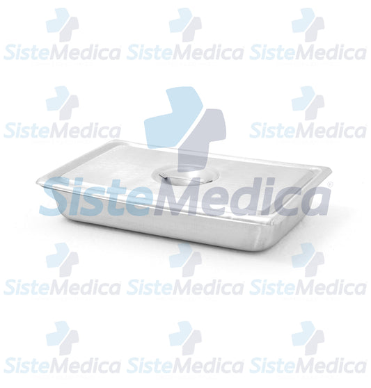 Charola para esterilización con tapa 5.0 x 31.2 x 19.5 cm