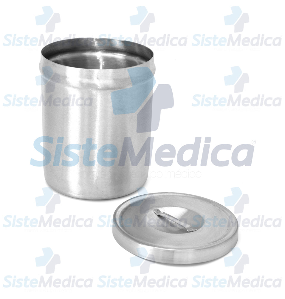 Recipiente algodonero de acero inoxidable 3 lts