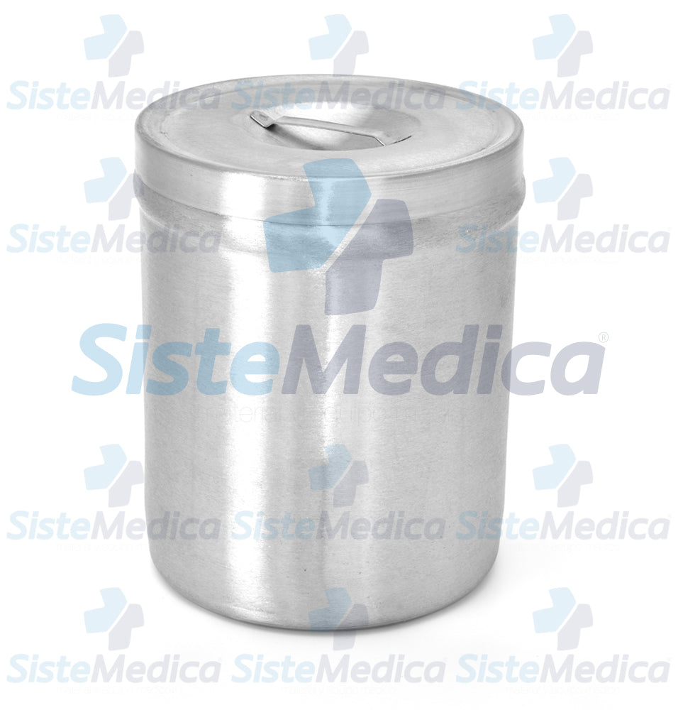 Recipiente algodonero de acero inoxidable 3 lts