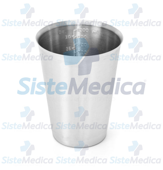 Vaso graduado de acero inoxidable 1 L  / 30 oz