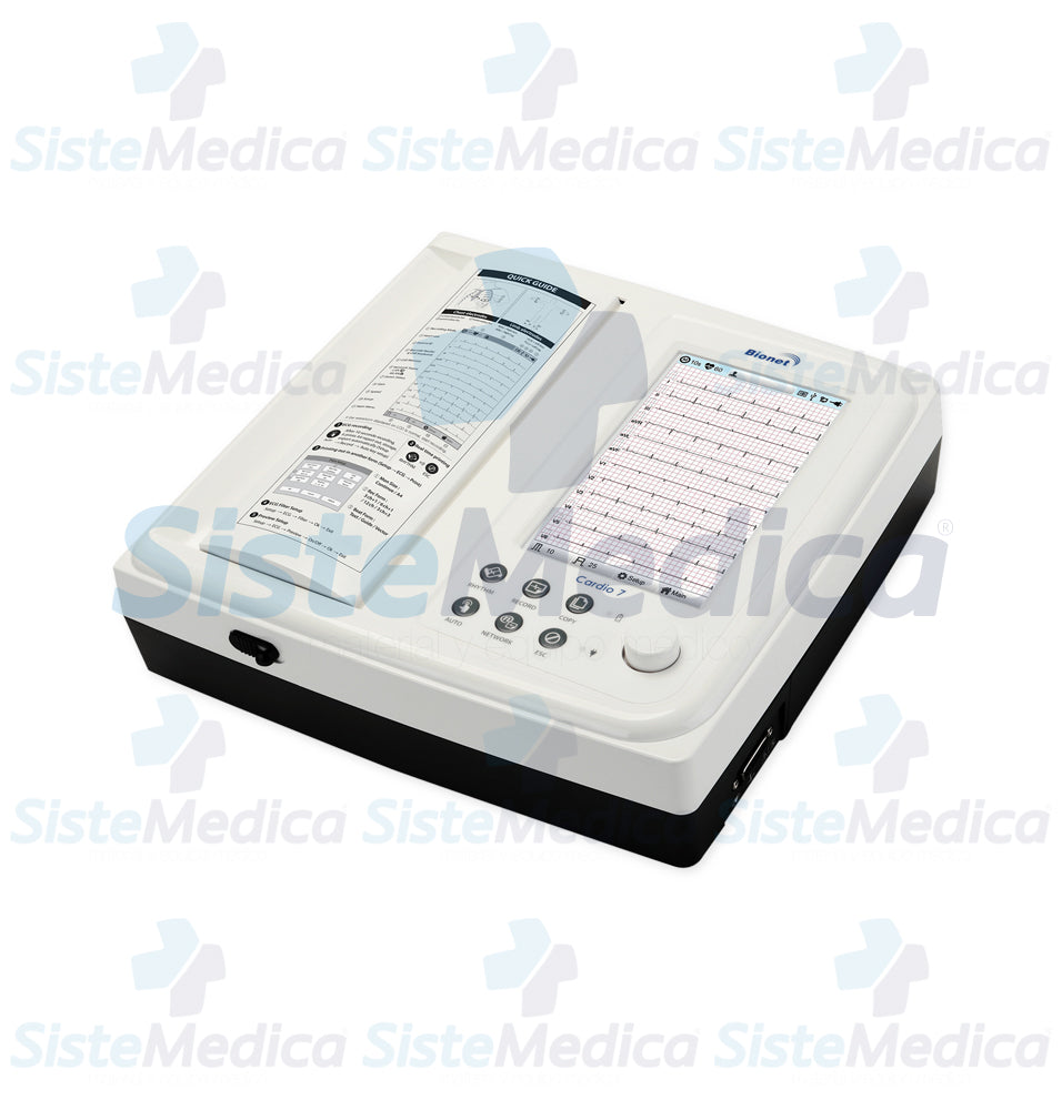 Electro cardiógrafo ECG / EKG de 12 canales con pantalla táctil de 7”