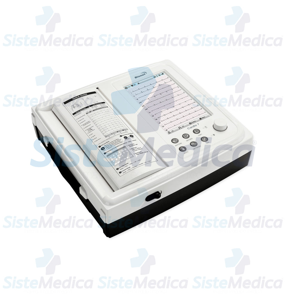 Electro cardiógrafo ECG / EKG de 12 canales con pantalla táctil de 7”