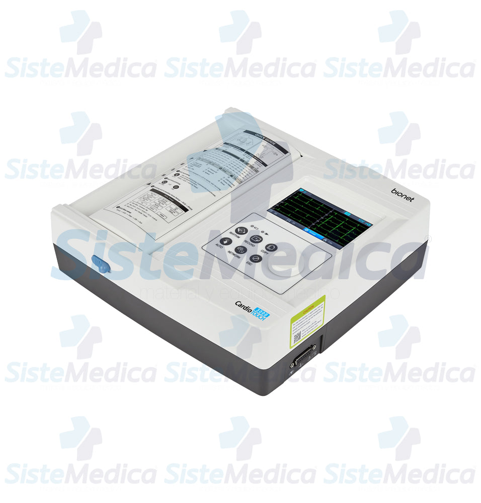 Electro cardiógrafo ECG / EKG de 12 canales con pantalla táctil de 4.3”