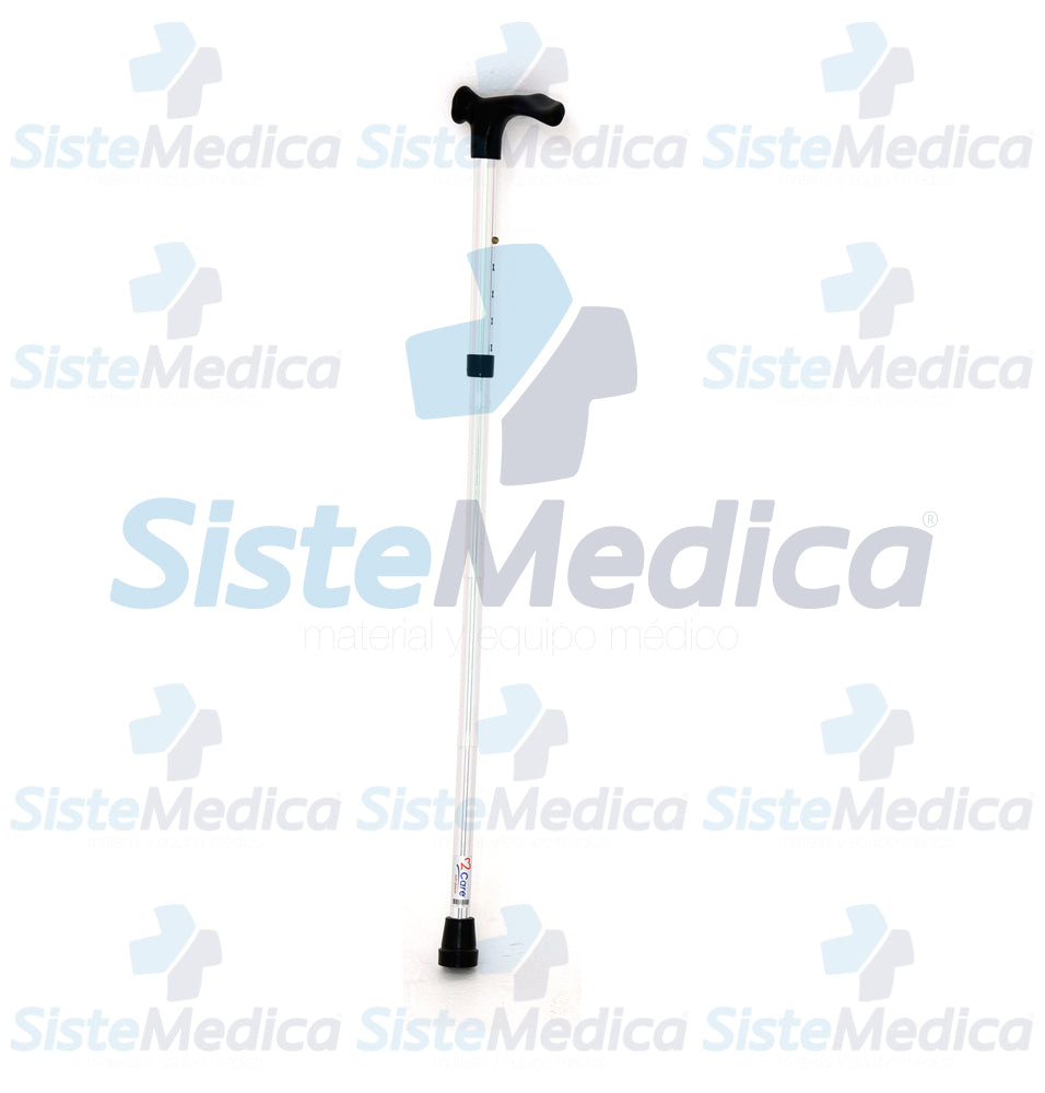 Bastón aluminio plegable ergonomico mano izquierda