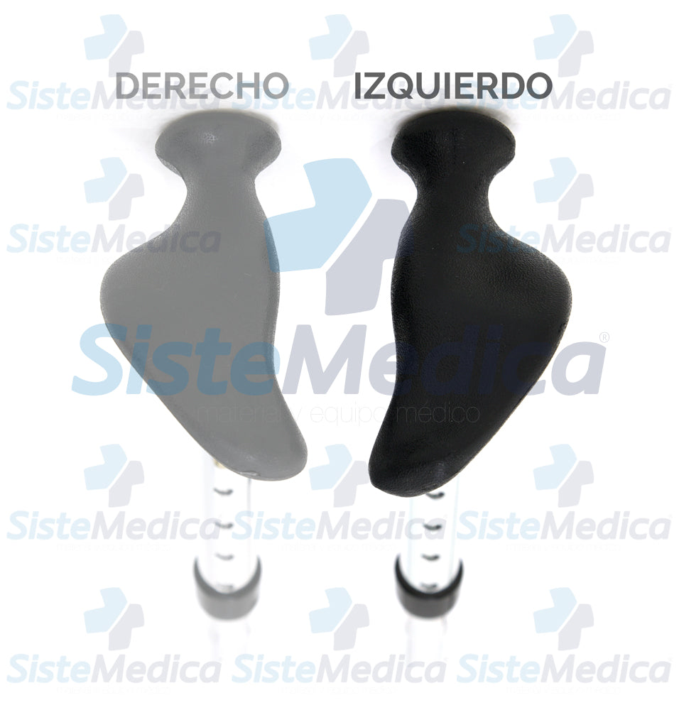 Bastón aluminio plegable ergonomico mano izquierda