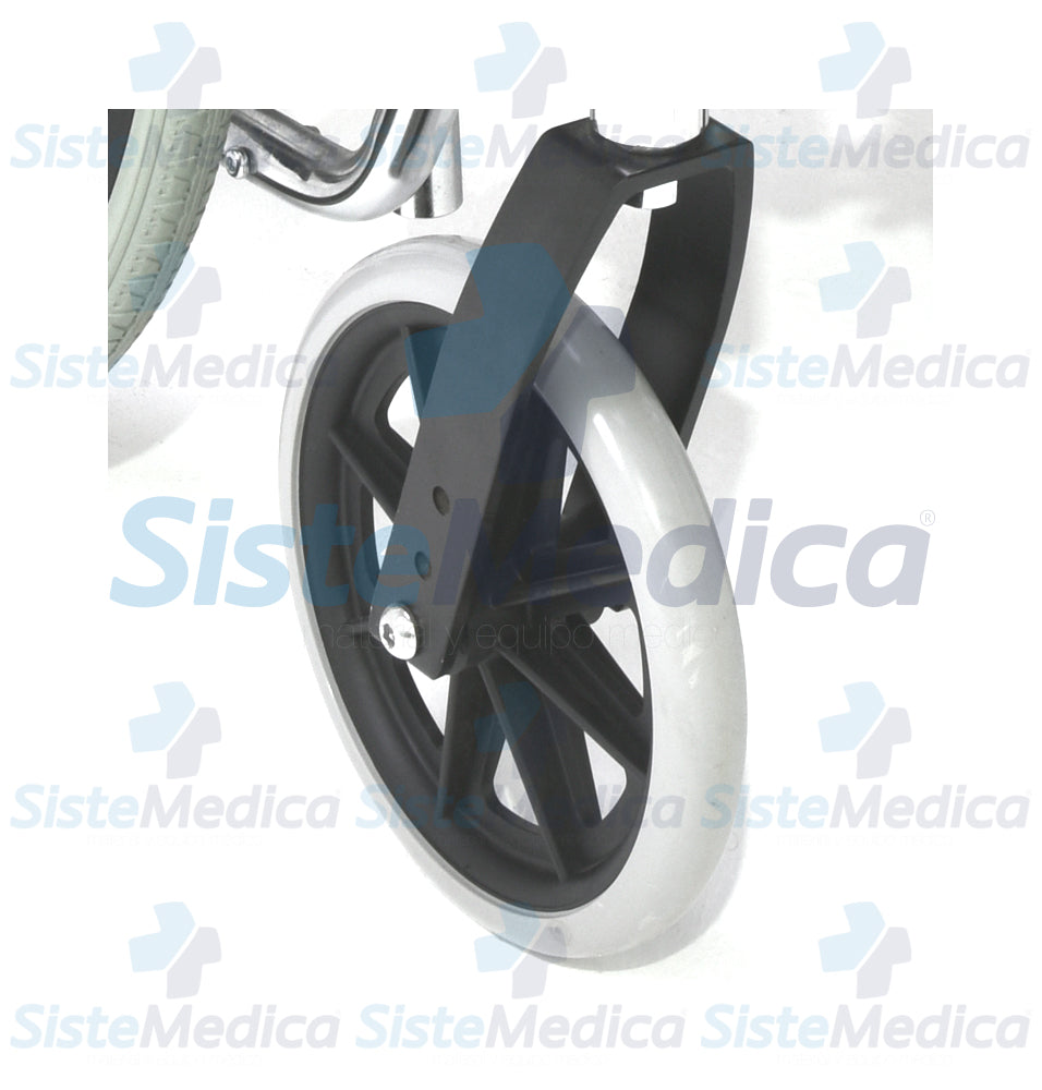 Silla de ruedas de lujo descansa brazos largo fijo, eleva piernas