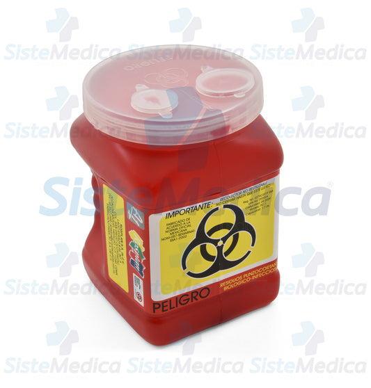 Recolector para punzo cortantes de 1.70 Lts.