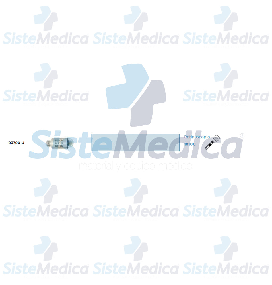 Foco Welch Allyn 03700 03700-u 3.5v