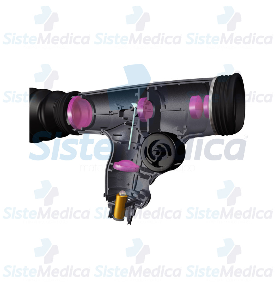 Oftalmoscopio PanOptic de 3.5V con filtro de cobalto