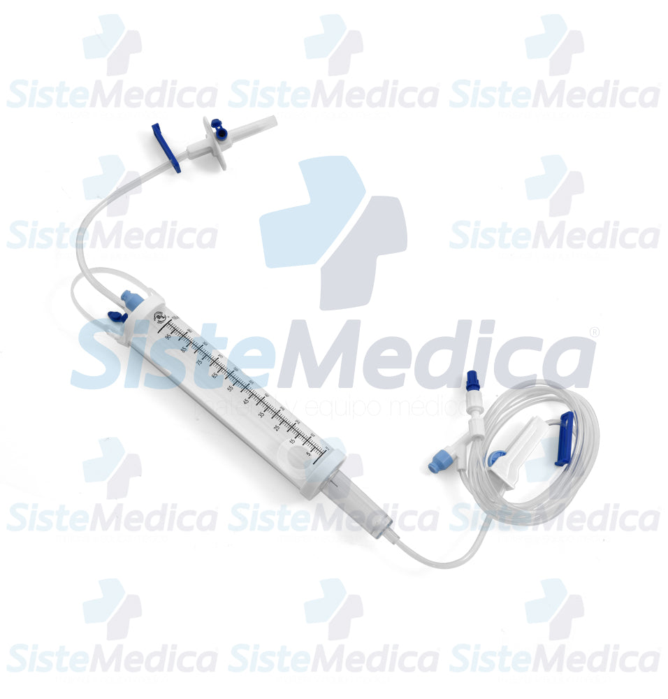 Equipo venoclísis volúmenes medidos 100 ml de capacidad