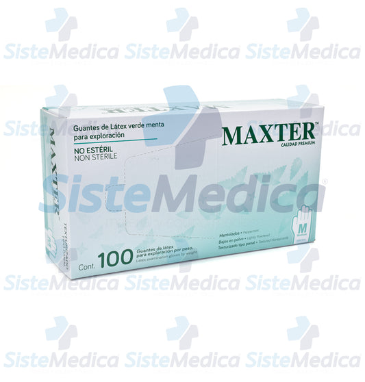 Guante para exploración de látex, mentolado
