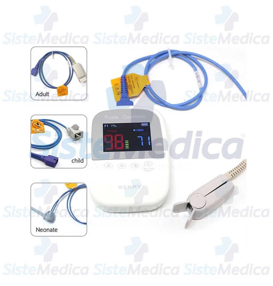 Oxímetro de pulso con 3 sensores