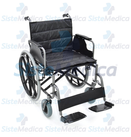 Silla de ruedas para paciente con sobrepeso