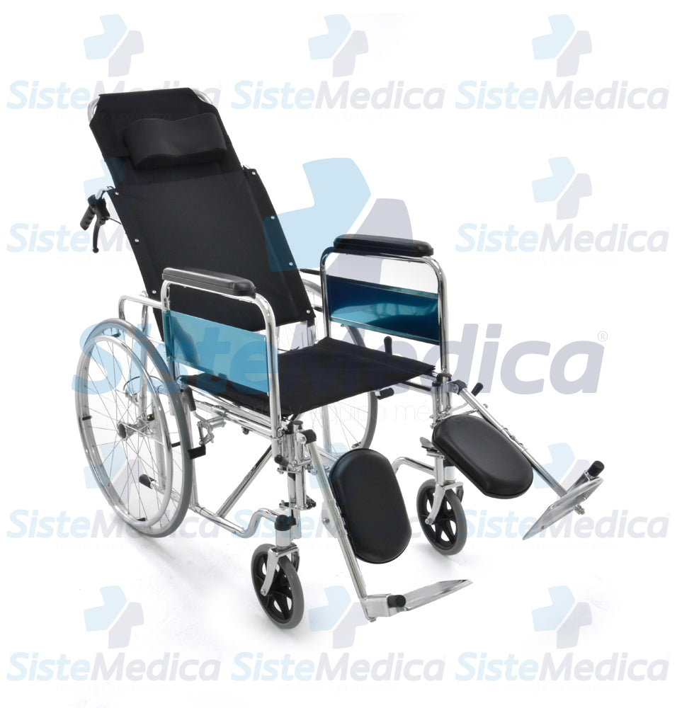 Silla de ruedas reclinable tipo cama