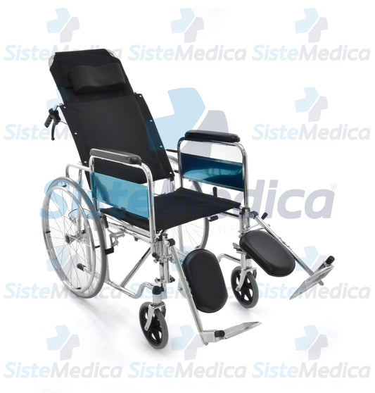Silla de ruedas reclinable tipo cama