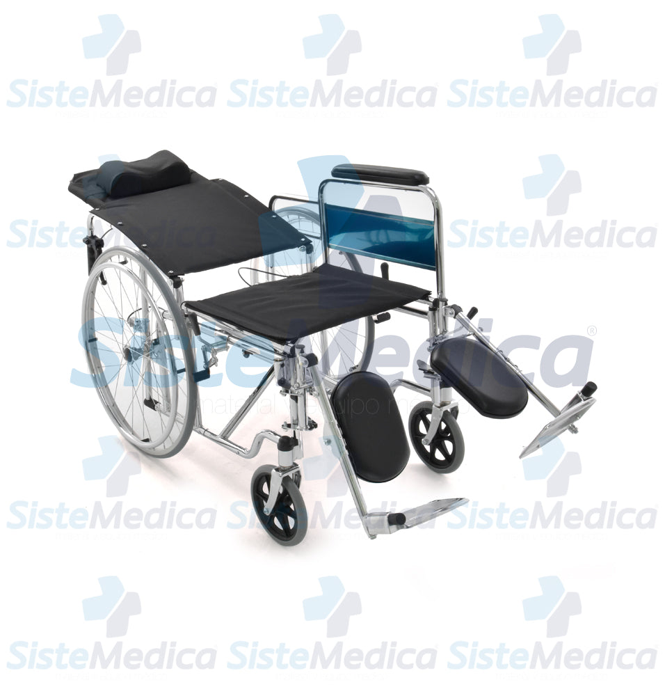 Silla de ruedas reclinable tipo cama