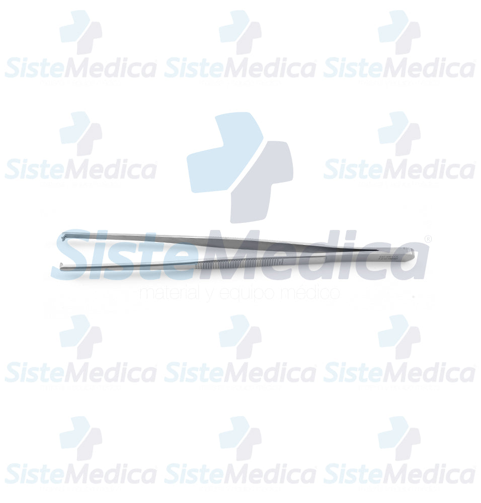 Pinza de disección con 2 x 1 dientes 16 cm