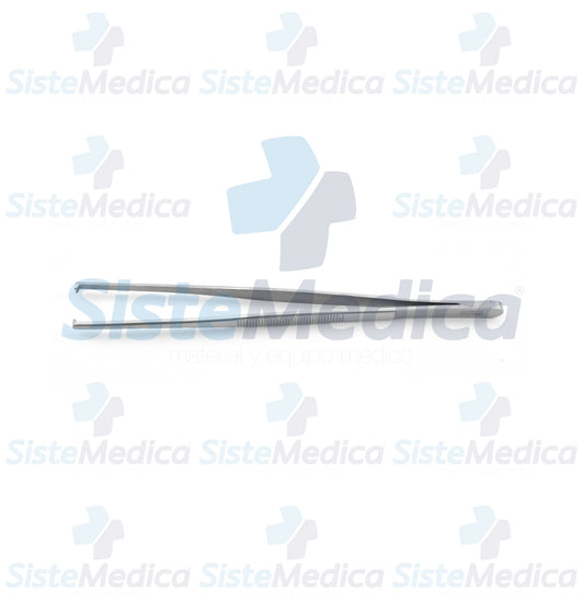 Pinza de disección con 2 x 1 dientes 16 cm