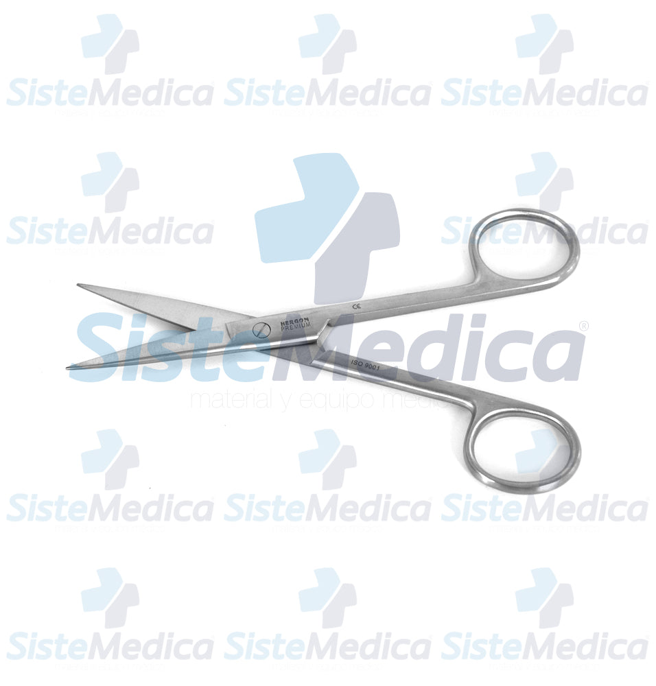 Tijeras quirúrgica recta, Puntas Aguda / Aguda 14 cm