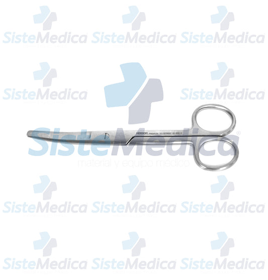Tijeras quirúrgica curva, Puntas Roma / Aguda 14 cm